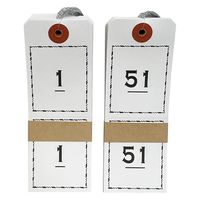 【荷札】今村紙工 連番荷札 No.1～100 白 1セット（100枚入×5） RN-10