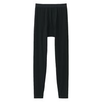 【メンズ】無印良品 紳士 あったか綿 厚手 ロングタイツ 紳士S 黒 良品計画