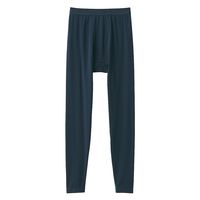 【メンズ】無印良品 紳士 あったか綿 厚手 ロングタイツ 紳士S ダークネイビー 良品計画