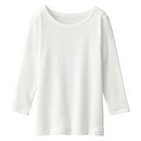 無印良品 ベビー あったか綿 クルーネック長袖Tシャツ ベビー90 オフ白 良品計画