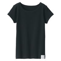 無印良品 ベビー あったか綿 クルーネック半袖Tシャツ ベビー100 黒 良品計画