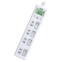 ハート電機サービス 賢く節電ワットメーター付き個別スイッチタップ 2m 4個口 ETA-NWM420ーW 1台