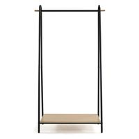 フクダクラフト 棚付A型ハンガー AH-1686 BK O 1台（直送品）