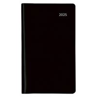 ダイゴー 【2025年版】アポイント 文字大 手帳サイズ 月間ホリゾンタル ブラック E8308 1セット(1冊×2)（直送品）