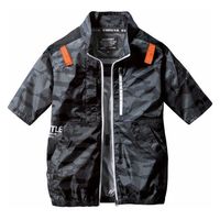 バートル 半袖ブルゾン カモフラブラック L AC2016-38-L 1枚（直送品）