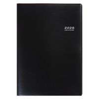 高橋書店 【2025年版】デスクダイアリー A5 見開き1週間 月曜始まり 黒 60 1冊（直送品）