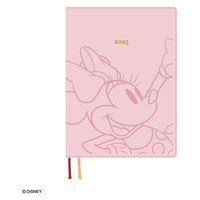 ダイゴー 【2025年版】ディズニー B6 ウィークリー 1週間+横罫 ミニー ピンク E6163 1冊（直送品）