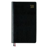 ダイゴー 【2025年版】アポイント 手帳サイズ 1週間+横罫 ブラック E1023 1冊（直送品）