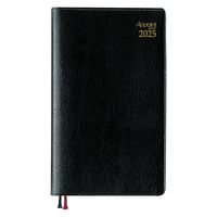 ダイゴー 【2025年版】アポイント 手帳サイズ 1週間+横罫 ブラック E1020 1冊（直送品）