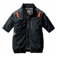 バートル 半袖ブルゾン ブラック S AC2016-35-S 1枚（直送品）