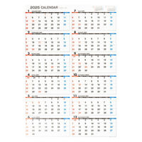 高橋書店 【2025年版】エコカレンダー壁掛 A2 年間 ポスタータイプ E2 1セット(1冊×2)（直送品）