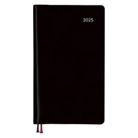ダイゴー 【2025年版】アポイント 文字大 手帳サイズ 1週間+横罫 ブラック E8311 1冊（直送品）