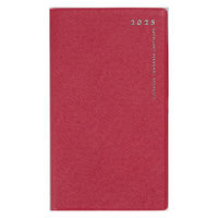 高橋書店 【2025年版】リベルデュオ3 手帳判 月間 日曜始まり クラッシーレッド 263 1セット(1冊×2)（直送品）