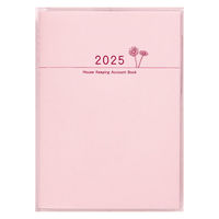 高橋書店 【2025年版】プチ家計簿 A6 週計 日付・曜日入り ピンク 34 1セット(1冊×2)（直送品）