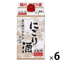 桃川 にごり酒 パック 900ml 1セット（1本×6） 青森県 日本酒 甘口 濃醇