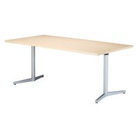 軒先渡し】ニシキ工業 ミーティングテーブル 幅2100×奥行800×高
