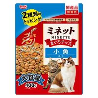 ミネット まぐろチップ＆小魚添え 国産 400g 1袋 スマック 猫用 おやつ