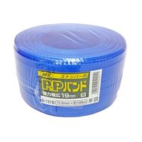 宮島化学工業 PP小巻バンド 19mm×100m B-191B 1セット(4個)（直送品）