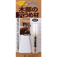 建築の友 木部の穴うめ材 白木色 M-01 1個 520-6257（直送品）