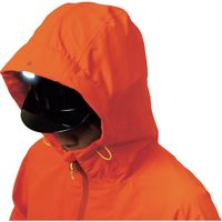 マック フーディライトレインジャケット オレンジ LL AS8203L 1着 532-6017（直送品）