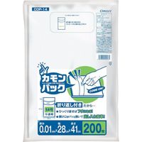 オルディ カモンパック14号 0.01ミリ 半透明 200P COP-14 1冊(200枚) 554-7388（直送品）