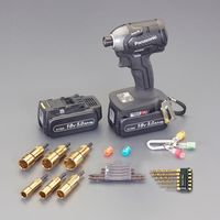 エスコ DC18.0V/5.0Ah インパクトドライバーセット(充電式) EA813PA-112A 1セット（直送品）