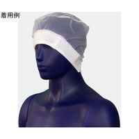 シゲモリ ヘアネットナイロンハーフ+フライスネット ホワイト Mサイズ 1袋(10枚入) ET2483V2/M 1袋(10枚)（直送品）