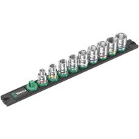 Wera Werk ヴェラ 9点組 ソケットレンチセット 3/8SQ 8ー19 レール付 005430 5430 1セット（直送品）