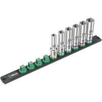 Wera Werk ヴェラ 6本組ディープソケットセット 1/2SQ 10ー19mm レール付 005470 5470 1セット（直送品）