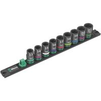 Wera Werk ヴェラ 9点組 インパクトソケットセット 1/2SQ HEX13ー21 レール付 005490 5490 1セット（直送品）