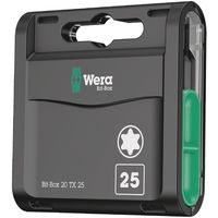 Wera Werk ヴェラ 20本組 1/4 トルクスビットセット TX25X25mm 057773 57773 1セット（直送品）