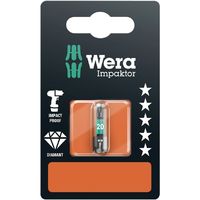 Wera Werk ヴェラ インパクトトルクスビット TX20X25mm BP入 073924 73924 1本（直送品）