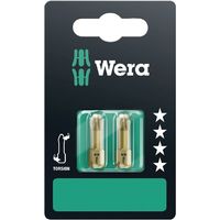 Wera Werk ヴェラ 2本入 PZ2x25mm Pozidriv ドライバービット 073371 73371 1個（直送品）
