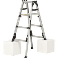 ピカコーポレイション PiCa 上部操作式四脚アジャスト式はしご兼用脚立スタッピーSCN型 SCN-120B 1台 553-5851（直送品）