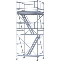 ピカコーポレイション PiCa パイプ製足場PSW型キャスター付き 1段 PSW-15018-1BB 1セット 671-1475（直送品）