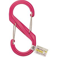 アイテック 光 S型カラビナ 特大 ピンク B-KRSA146-3 1個 195-0076（直送品）