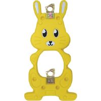 安全興業 単管バリケード NEWラビット君 黄(簡単クランプ付) NRY-K 1個 436-7149（直送品）