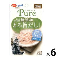 コンボ ピュア キャット パウチ まぐろ・国産煮干しだし入り 無添加 国産 30g 1セット（1個×6）キャットフード