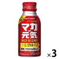 マカの元気ドリンク100mlボトル缶 1セット（1本×3） ポッカサッポロ