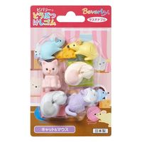 セキセイ ビバリーどうぶつけしゴム〈キャット& マウス〉 BVL-3389-00 1ヶ（直送品）