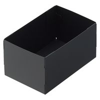 リヒトラブ Roomy 仕切りケース 小物収納 整理トレー 仕分け 組立式 A6 1/2 ブラック A797-24 1セット(1組×5)