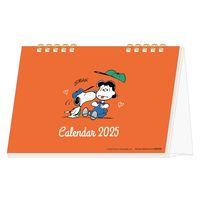 サンスター文具 2025年デスクカレンダーメッセージ付 スヌーピー