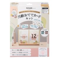 シヤチハタ 月齢おててカードキット ベビーアイテム柄 ローズ HPSC-B/H-RP 1個 誕生日 記念 お祝い ギフト 出産祝い