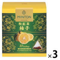MINTON（ミントン）和紅茶ティーバッグ 柚子 1セット （1箱（10バッグ入）×3）