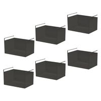 GCEACEGX ݂莮oXPbg 380×s265×240mm ubN HGB-02x6pcs BK 1Zbg(6)iij
