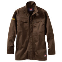 村上被服 難燃シャツ 4L ブラウン 4407 1着（直送品）