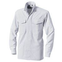 村上被服 立衿シャツ M シルバーグレー 3501 1セット(2着入)（直送品）