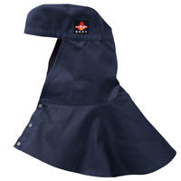 村上被服 難燃タレ付き溶接帽子(ツバ無) XO ネイビー 427 1セット(3個入)（直送品）