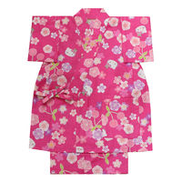 アンドウ HELLO KITTY子供甚平 さくらんぼピンク 90cm 1713199-0000 1着（直送品）