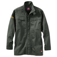 村上被服 難燃シャツ 4L カーキ 4407 1着（直送品）